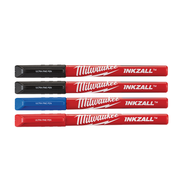 MILWAUKEE INKZALL™ ULTRA FINE PT PEN MULTI 4PK